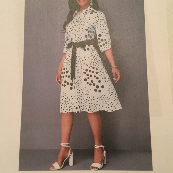 Black and White Polka Dot Dress- - - SOLD - Picture 6 of 10